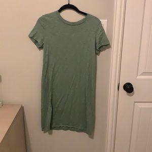 Green T-shirt dress